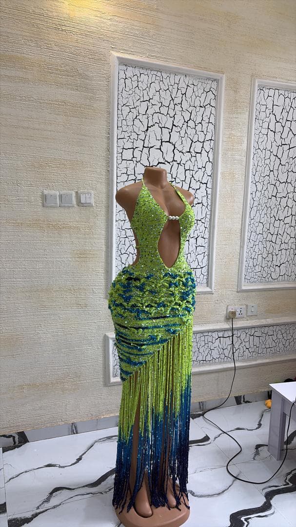 A handmade crochet set